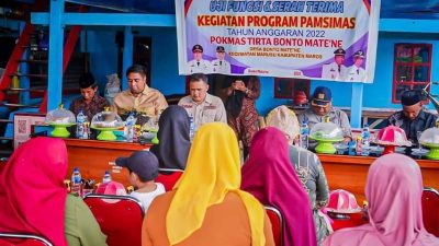 Chaidir Syam Serahkan Program Pamsimas di Desa Bonto Matene