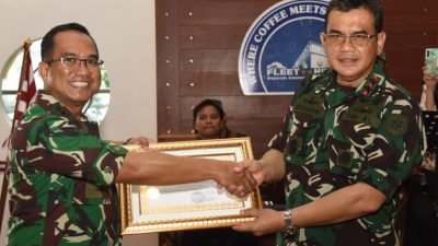 Pangkoarmada II Pimpin Penyerahan Jabatan Dandenma Koarmada II