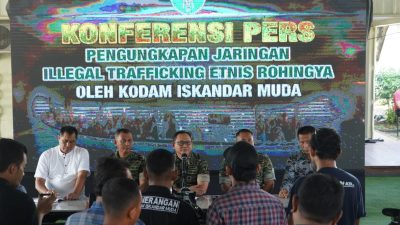 Pengungkapan Terduga Sindikat TPPO (Imigran Rohingya) di wilayah Kab. Aceh Tamiang oleh Tim gabungan Deninteldam IM