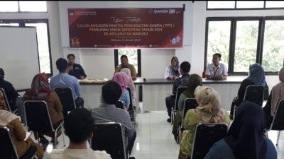 Sebanyak 66 orang Ikuti Tes Tertulis Anggota Panitia Pemungutan Suara (PPS) pemilu 2024 Sekecamatan Marusu