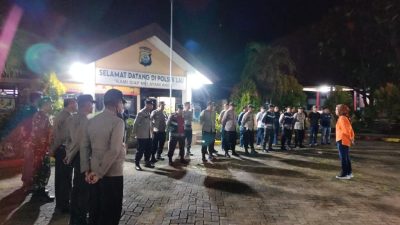 Polsek Lau Gelar Patroli Gabungan Bersama Koramil 01 Lau