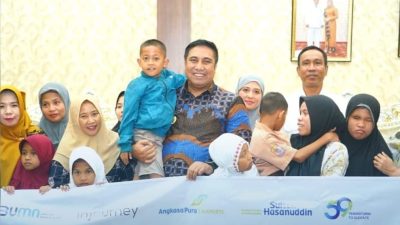 Semarak HUT AP I, Chaidir Syam Serahkan Bantuan ke Sejumlah Penyandang Disabilitas