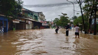Kawasan PTB Maros Kembali Kebanjiran, Aktivitas Lumpuh