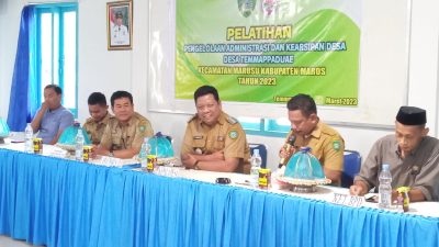 Tingkatkan Kapasitas SDM, Pemdes Temmappaduae Gelar Pelatihan Administrasi