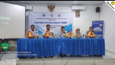 Pemdes Nisombalia Latih Warganya Budidaya Ikan Air Tawar