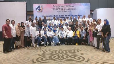 Aklamasi, Dr.Fuad Aziz Kembali Pimpin IKA SMPN 4 Makassar