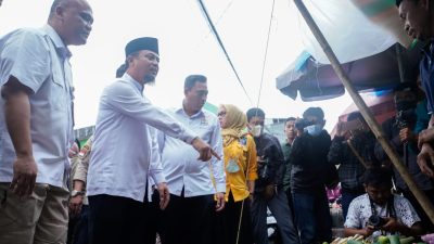 Pantau Ketersediaan Pangan, Andi Sudirman Boyong Forkopimda ke Pasar Terong