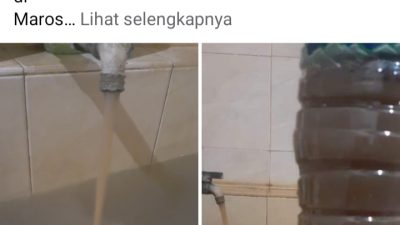 Warga Maros Mengaku Sudah 10 Tahun Nikmati Air Keruh PDAM