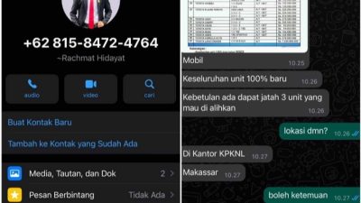 Hoax Akun Whatsapp Catut Nama Anggota DPRD Maros
