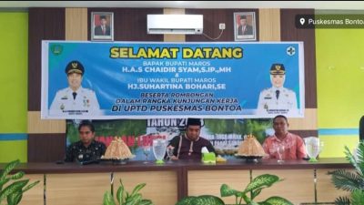 Bupati Maros Bersama Kapus Bontoa Aktif Cegah dan Tekan Angka Stunting, Pemkab Maros Minta Nakes Dampingi Ibu Hamil