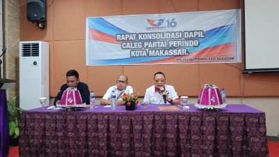 Pastikan kemenangan Partai, Bapilu Perindo Kota Makassar Konsolidasi Bersama Caleg