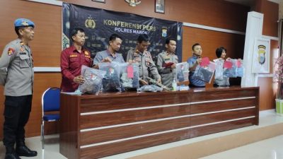 Polres Maros Conference Pers Soal Sejumlah Kasus Menonjol
