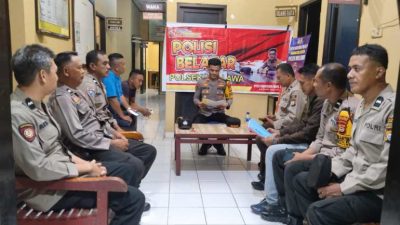 Gelar Polisi Belajar, Cara Polsek Mallawa Tingkatkan Keterampilan Personel