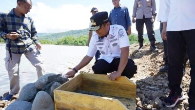 Sudirman Sulaiman Letakkan Batu Pertama Pembangunan Ikon Religi Kota Palopo