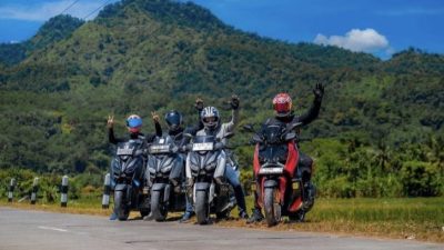 Eksplor Pulau Sulawesi, Puluhan Biker Jajal Ketangguhan Motor Yamaha XMAX