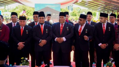 Surplus Beras Tertinggi Nasional, Presiden Jokowi Beri Andi Sudirman Penghargaan Satyalencana