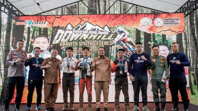 Tutup Kejuaraan Downhill di Bone, Gubernur Sulsel; Semoga Melahirkan Atlit Nasional