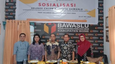Timsel Bawaslu Kabupaten Zona II Sulsel Sosialisasikan Tahapan Pendaftaran