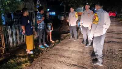 Tindak Lanjuti Curhatan Warga, Polsek Lau Patroli Cegah Balapan Liar