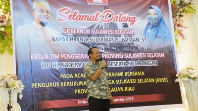Silaturahmi Dengan KKSS Riau, Andi Sudirman Didoakan Kembali Memimpin Sulsel