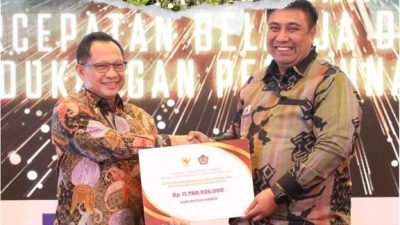 Pemda Maros Terima Insentif Fiskal Kategori Percepatan Belanja Daerah Dan Penggunaan Produk Dalam Negeri sebesar Rp 11.788.926.000