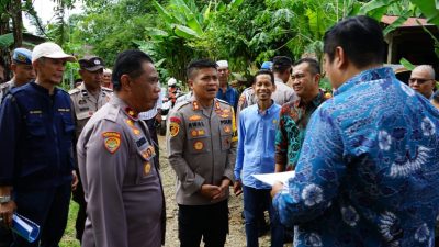 Bupati, Ketua DPRD dan Kapolres Tinjau Lokasi Polsubsektor Simbang