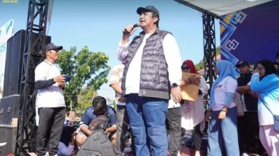 Bupati Maros AS Chaidir Syam Bersama Warga Marusu Meriahkan Jalan Santai Germas Hidup Sehat