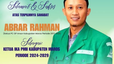 Abrar Rahman Terpilih jadi Ketua IKA- PMII Maros periode 2024 – 2029