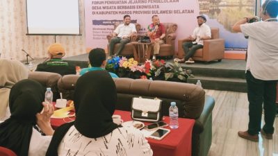 Kadispapora Maros Muhammad Ferdiansyah Narasumber “Isu Strategis Pengembangan Pariwisata dan Ekonomi Kreatif di Kabupaten Maros”