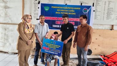Pendamping Desa Kecamatan Camba Hadiri Penyaluran Bantuan Langsung Tunai (BLT Desa) Tahap Kedua (April –Juni 2024)Desa Pattiro Deceng