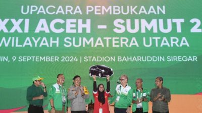 Ribuan Masyarakat Saksikan Momen Bersejarah Pembukaan PON XXI di Sumut