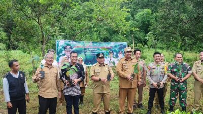 Ketua DPRD Maros Bersama Pj Gubernur Sulsel Tanam Sukun Di Kec.Bantimurung.