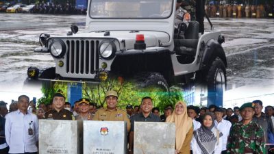 Jelang Pelaksanaan Pemilu 2024, Pemkab Maros Bersama Seluruh Unsur Terkait Gelar Apel Kesiapsiagaan Penangan Keamanan dan Kesehatan