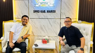 Ketua DPRD Maros Di Sambangi Bachtiar Adnan : Dorong Penguatan Budaya Baca Literasi Di Kab.Maros