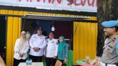 Bupati Maros Hadiri Peluncuran Box Kantin SEJUK Di Kec.Mandai