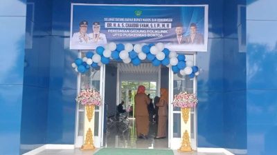 Gedung Poliklinik Puskesmas Bontoa Di Resmikan, Bupati Maros: Wujud Pelayanan Kesehatan Yang Berkualitas