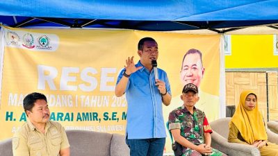 Patarai Amir Reses Di Kec.Camba, Masyarakat Butuhkan Bidang Infrastruktur, Pendidikan, Kesehatan dan Sosial