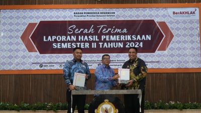 Ketua DPRD Maros Menerima LHP Semester II Tahun 2024 Dari BPK Sulsel
