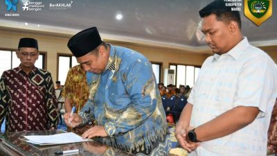 Bupati Maros Kukuhkan Dewan Pengurus Daerah (DPD) AGPAII Kab.Maros Periode 2024-2029