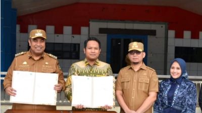Bupati Maros Didampingi Sekretaris Daerah Lakukan Penandatanganan MoU Bersama ITBM Balik Diwa Makassar