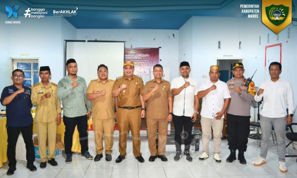 Wakil Bupati Maros Bersama Kadis PMD Pantau Langsung Pemilihan Kades Di Moncongloe
