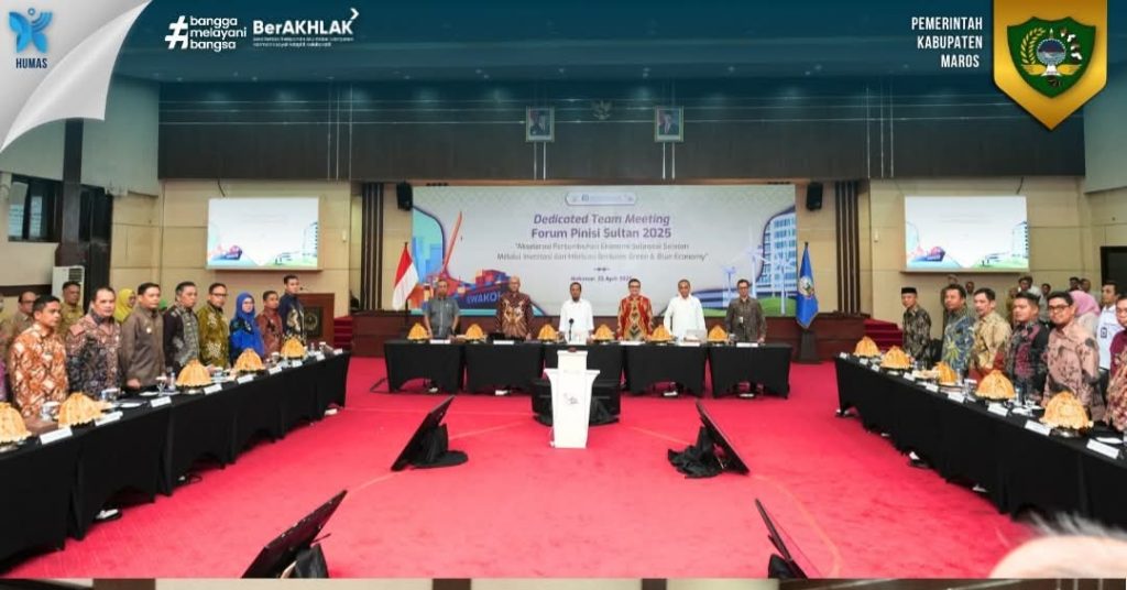 Wakil Bupati Maros Hadiri Dedicated Team Meeting Forum Pinisi Sultan 2025 Bersama Gubernur Sulsel