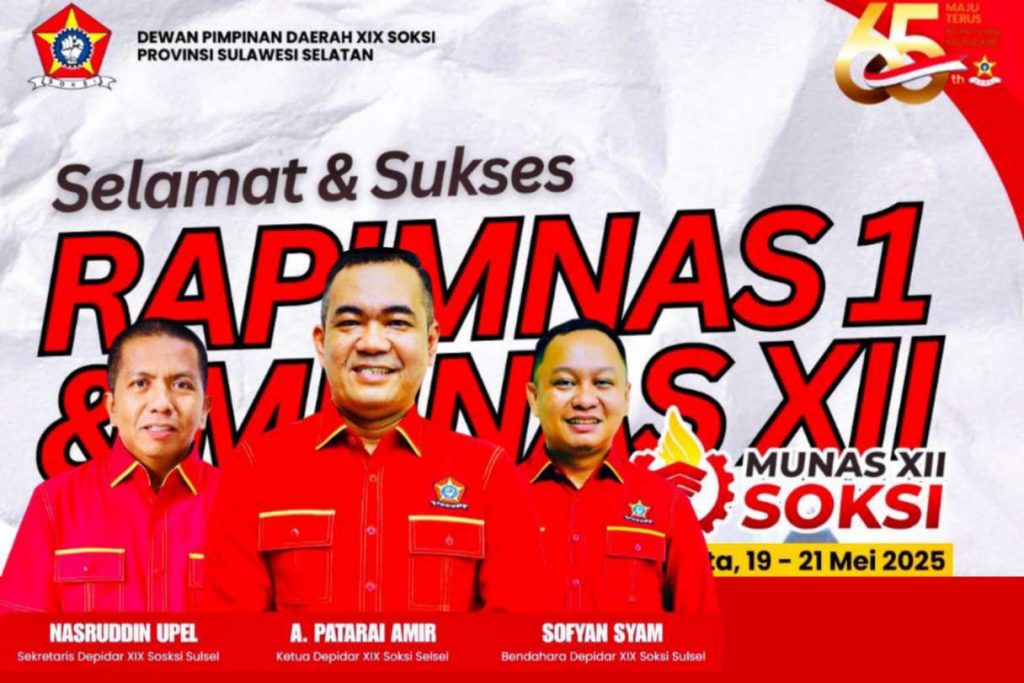 Depidar XIX SOKSI Sulawesi Selatan Siap Sukseskan Munas SOKSI XII