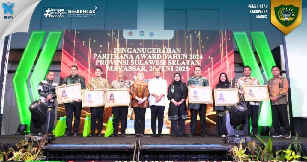 Kabupaten Maros Raih Juara 1 Harapan di Paritrana Award 2024 Tingkat Sulsel, Bukti Komitmen Pembangunan Daerah