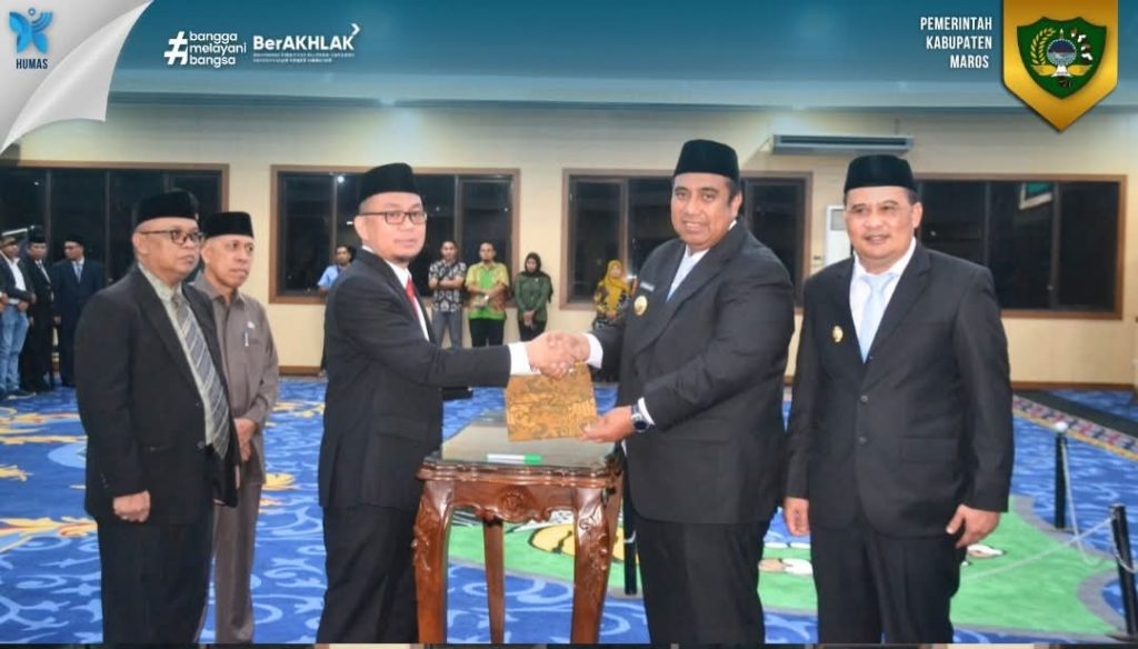 Bupati Maros Lantik Sekretaris Daerah Periode 2025-2029, Tanda Perubahan dan Kelanjutan Pembangunan