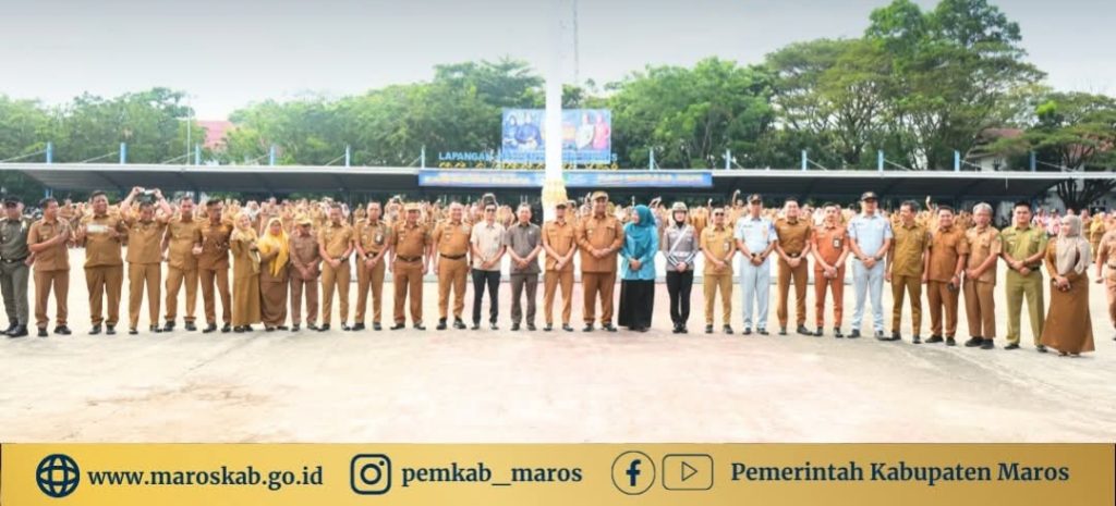 Bupati Maros Pimpin Apel, Serahkan SK PPPK dan Jalin Kerjasama Strategis