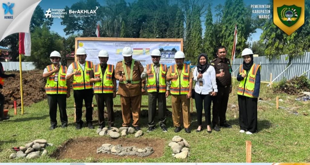 Tingkatkan Keamanan Hayati, Bupati Maros Letakkan Batu Pertama Pembangunan Biosecurity Center Wilayah Timur Indonesia