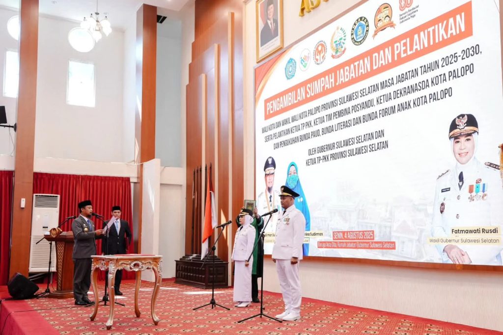 Gubernur Andi Sudirman Sulaiman Lantik Pimpinan Baru Palopo, Tegaskan Sinergi dan Visi Ekonomi Daerah