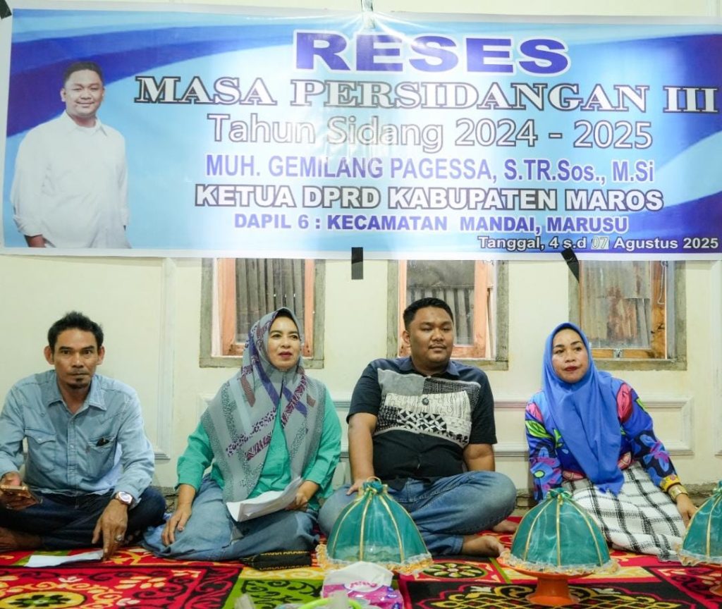 Ketua DPRD Maros Muh Gemilang Pagessa Kawal Aspirasi Warga Melalui Reses di Kecamatan Marusu
