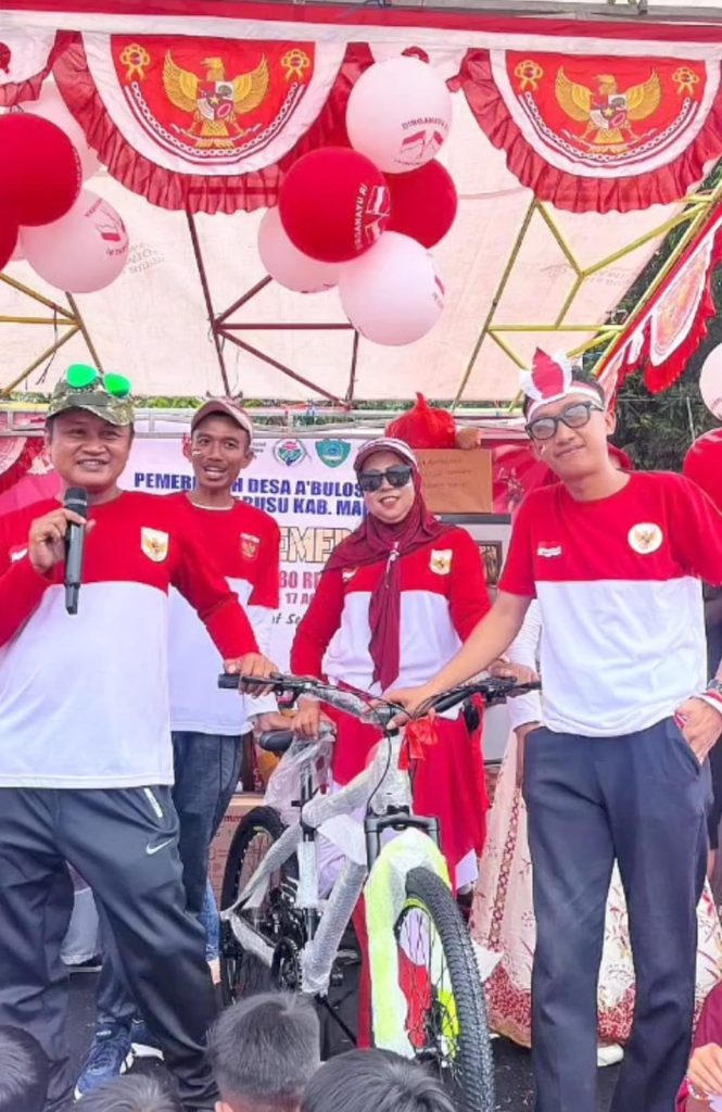 Ribuan Warga A’bulosibatang Hadiri Jalan Santai Dan Senam Di Hut RI Ke 80